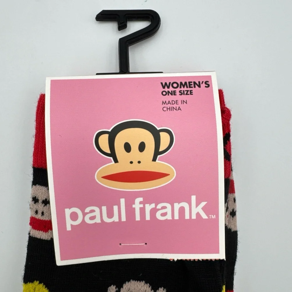 Paul Frank Women Men‎ Unisex Socks OS Y2K Inspired Brand New